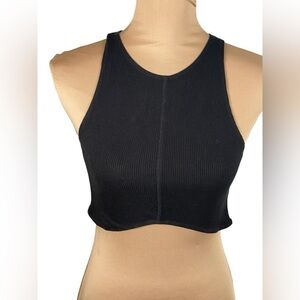 Olivaceous Black Ribbed Top Large (fits like a S/M)